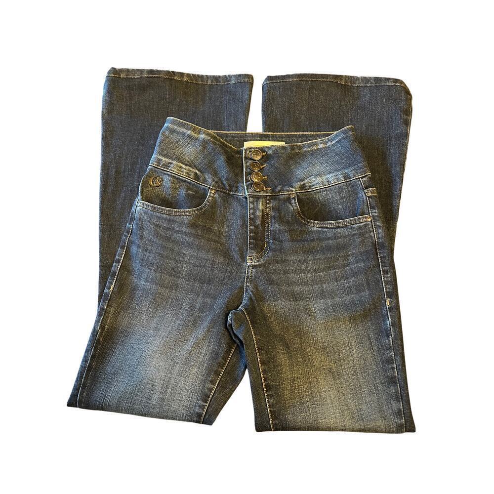 Carmen Steffens Wide Leg Denim Jeans Size 36 US Small
